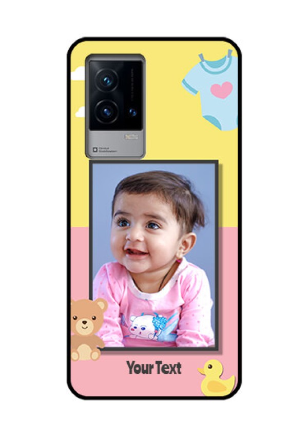iQOO 9 5G Photo Printing on Glass Case - Kids 2 Color Design