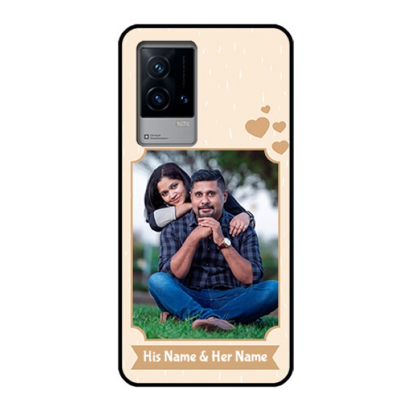 iQOO 9 5G Custom Glass Phone Case - with confetti love design