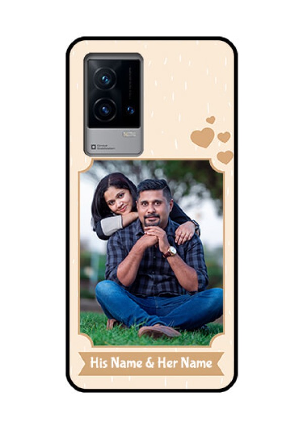 iQOO 9 5G Custom Glass Phone Case - with confetti love design