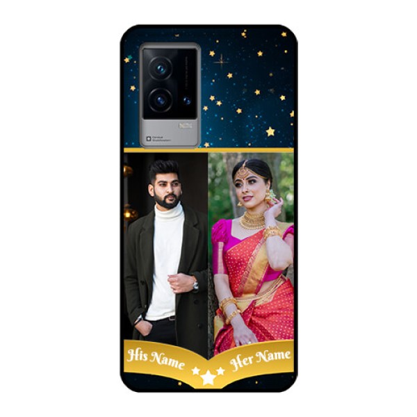 iQOO 9 5G Custom Glass Phone Case - Galaxy Stars Backdrop Design