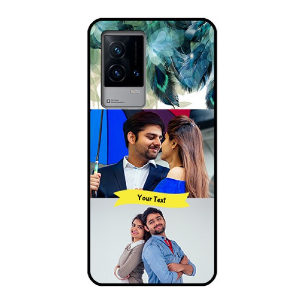 iQOO 9 5G Personalized Glass Phone Case - Image with Boho Peacock Feather Design iQOO 9 5G Personalized Glass Phone Case - Image with Boho Peacock Feather Design