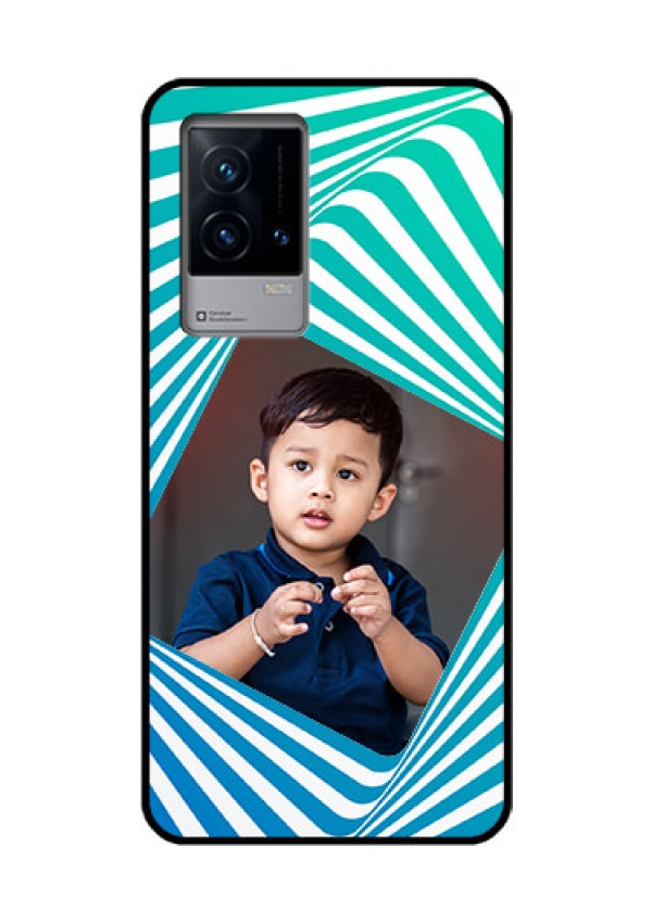 iQOO 9 5G Personalized Glass Phone Case - Abstract Spiral Design