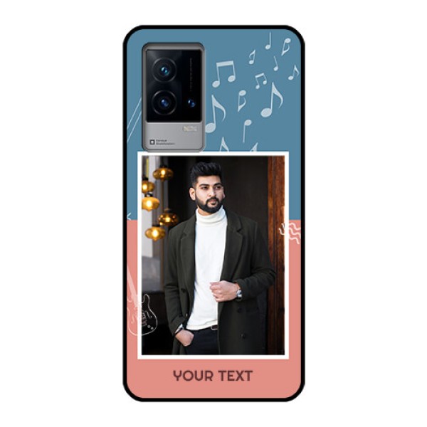 iQOO 9 5G Photo Printing on Glass Case - with Color Musical Note Design iQOO 9 5G Photo Printing on Glass Case - with Color Musical Note Design