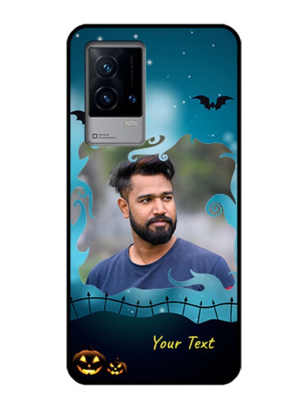 Custom iQOO 9 5G Custom Glass Phone Case - Halloween frame design