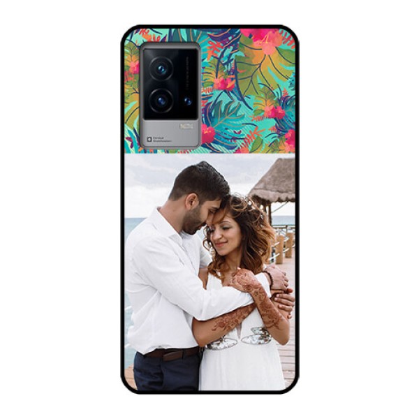 iQOO 9 5G Photo Printing on Glass Case - Watercolor Floral Design iQOO 9 5G Photo Printing on Glass Case - Watercolor Floral Design