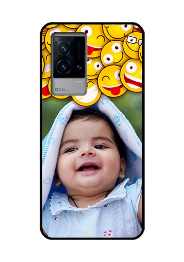 iQOO 9 5G Custom Glass Mobile Case - with Smiley Emoji Design