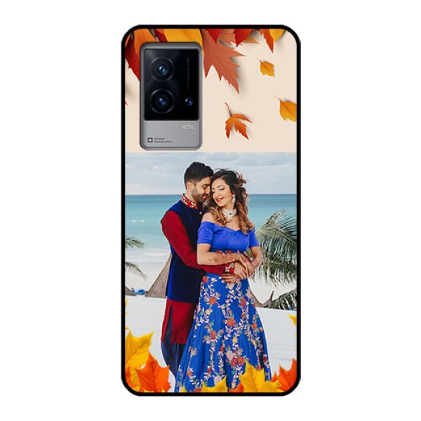 iQOO 9 5G Photo Printing on Glass Case - Autumn Maple Leaves Design iQOO 9 5G Photo Printing on Glass Case - Autumn Maple Leaves Design