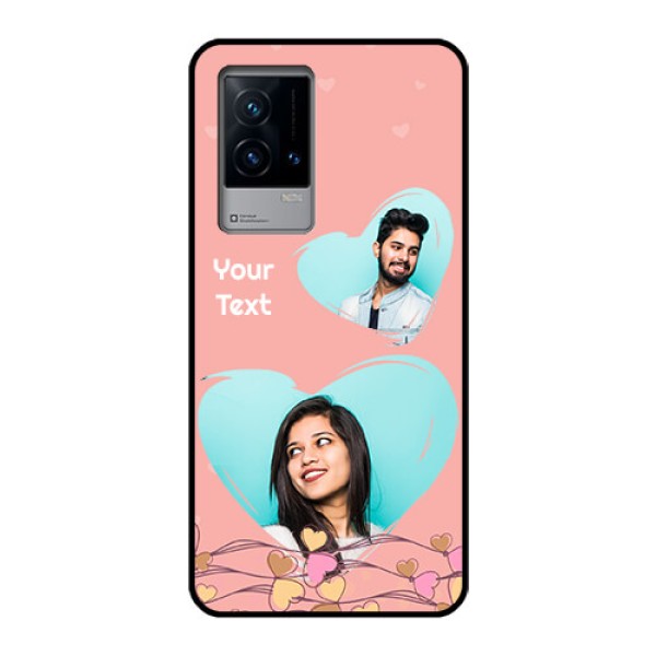 iQOO 9 5G Custom Glass Mobile Case - Love Doodle Design