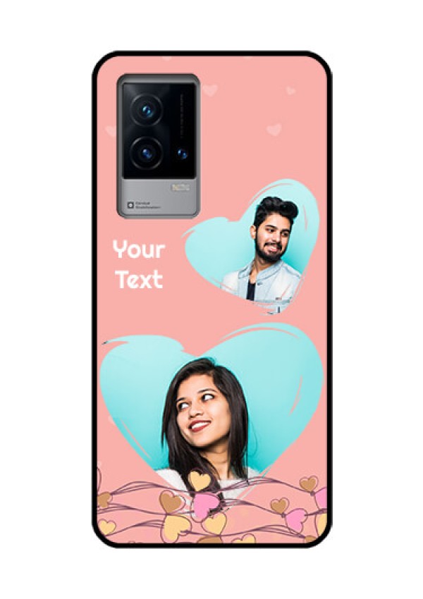iQOO 9 5G Custom Glass Mobile Case - Love Doodle Design