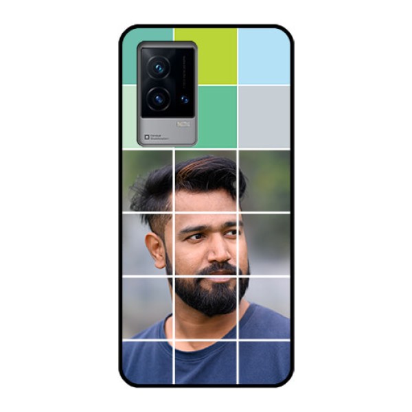 iQOO 9 5G Photo Printing on Glass Case - with white box pattern iQOO 9 5G Photo Printing on Glass Case - with white box pattern