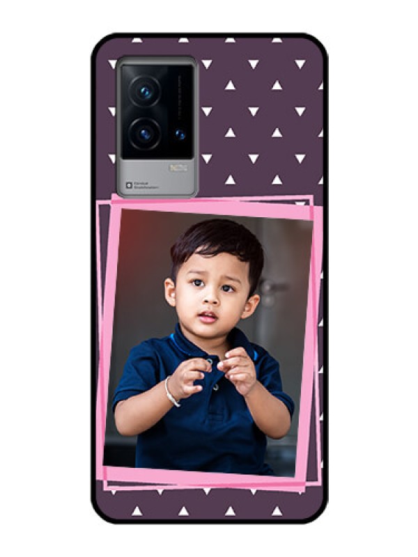 Custom iQOO 9 5G Custom Glass Mobile Case - Triangle Pattern Dotted Design