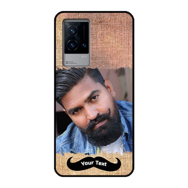 iQOO 9 5G Personalized Glass Phone Case - with Texture Design
