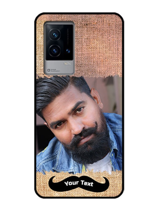 Custom iQOO 9 5G Personalized Glass Phone Case - with Texture Design
