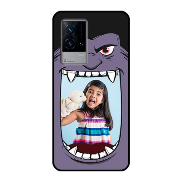 iQOO 9 5G Custom Glass Phone Case - Angry Monster Design