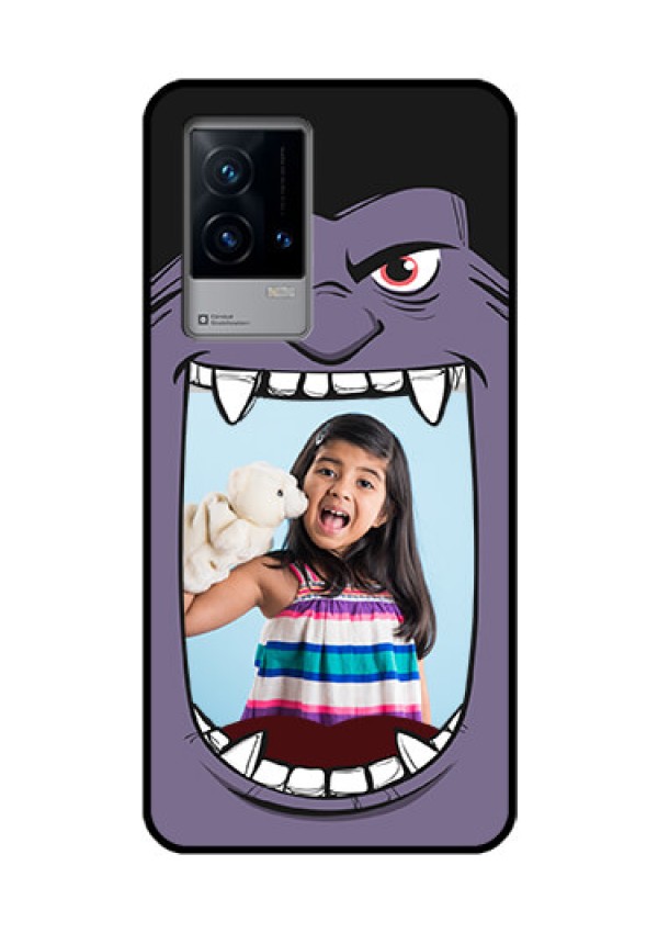 iQOO 9 5G Custom Glass Phone Case - Angry Monster Design