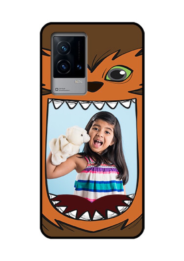 iQOO 9 5G Photo Printing on Glass Case - Owl Monster Back Case Design