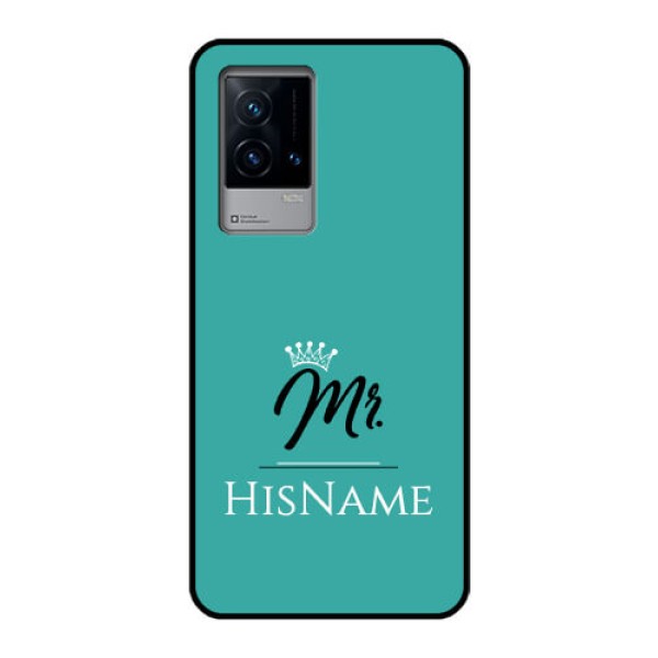 iQOO 9 5G Custom Glass Phone Case Mr with Name