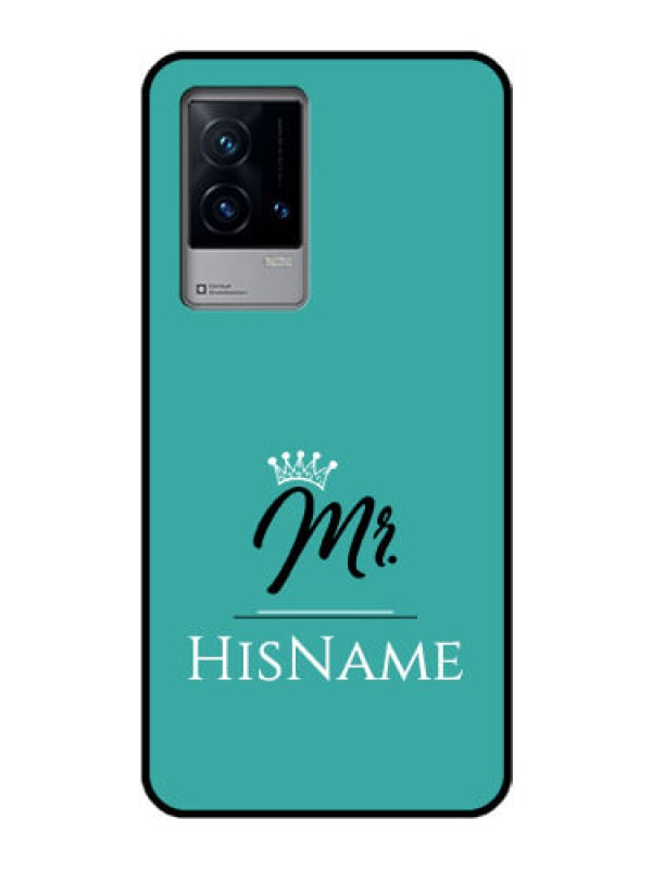 Custom iQOO 9 5G Custom Glass Phone Case Mr with Name