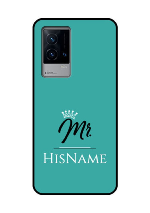 iQOO 9 5G Custom Glass Phone Case Mr with Name