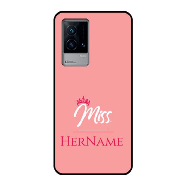 iQOO 9 5G Custom Glass Phone Case Mrs with Name