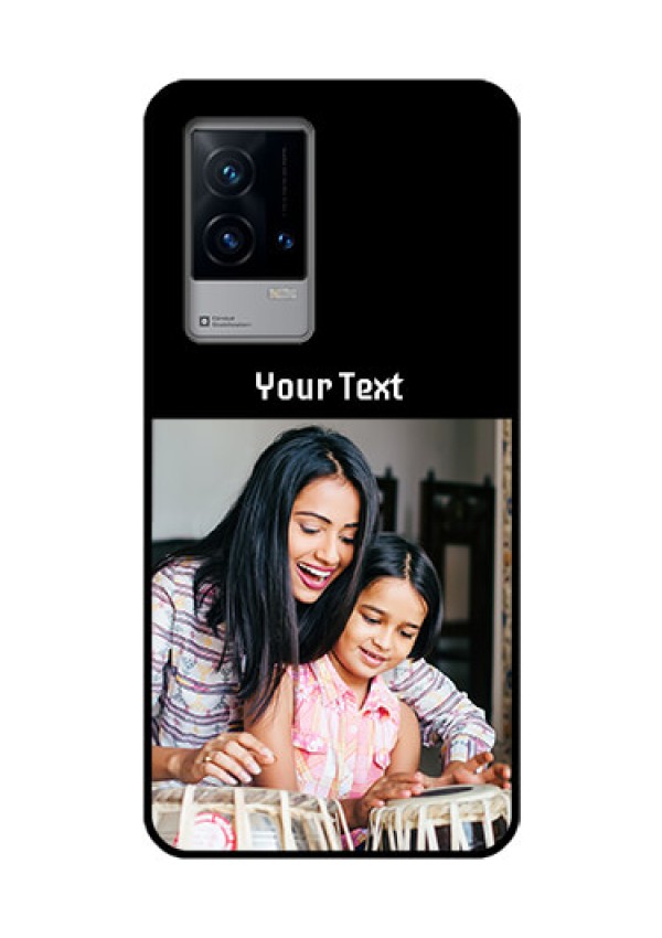 iQOO 9 5G Photo with Name on Glass Phone Case