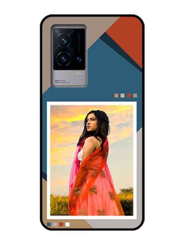 Custom iQOO 9 5G Personalized Glass Phone Case - Retro color pallet Design