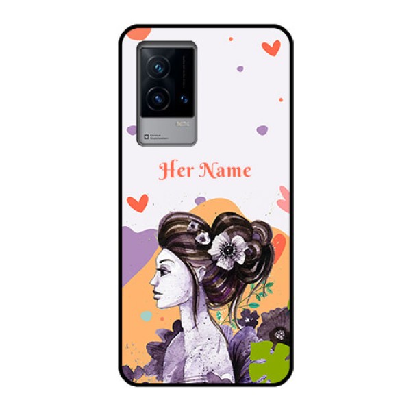 iQOO 9 5G Personalized Glass Phone Case - Woman And Nature Design iQOO 9 5G Personalized Glass Phone Case - Woman And Nature Design