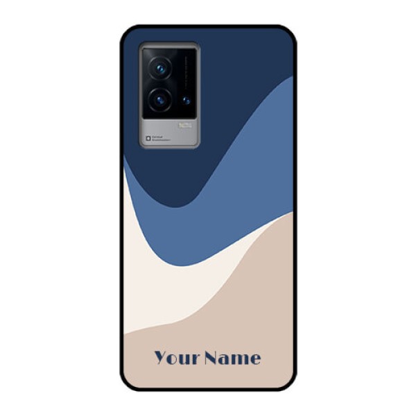 iQOO 9 5G Custom Glass Phone Case - Abstract Drip Art Design