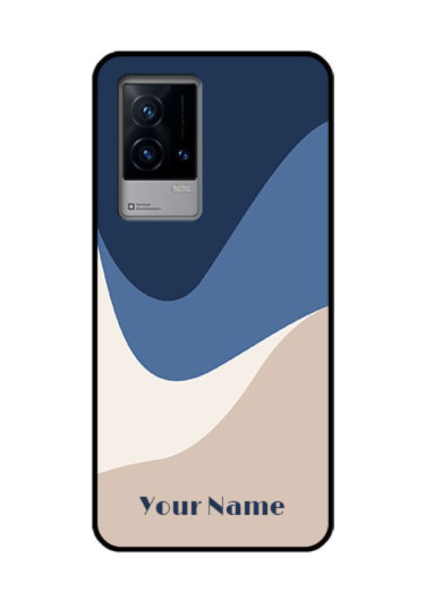 iQOO 9 5G Custom Glass Phone Case - Abstract Drip Art Design