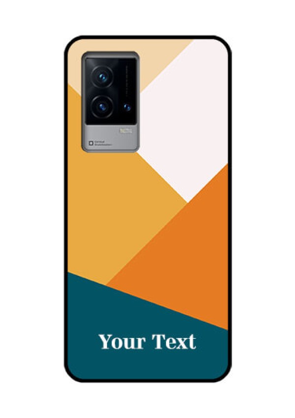 iQOO 9 5G Personalized Glass Phone Case - Stacked Multi-colour Design