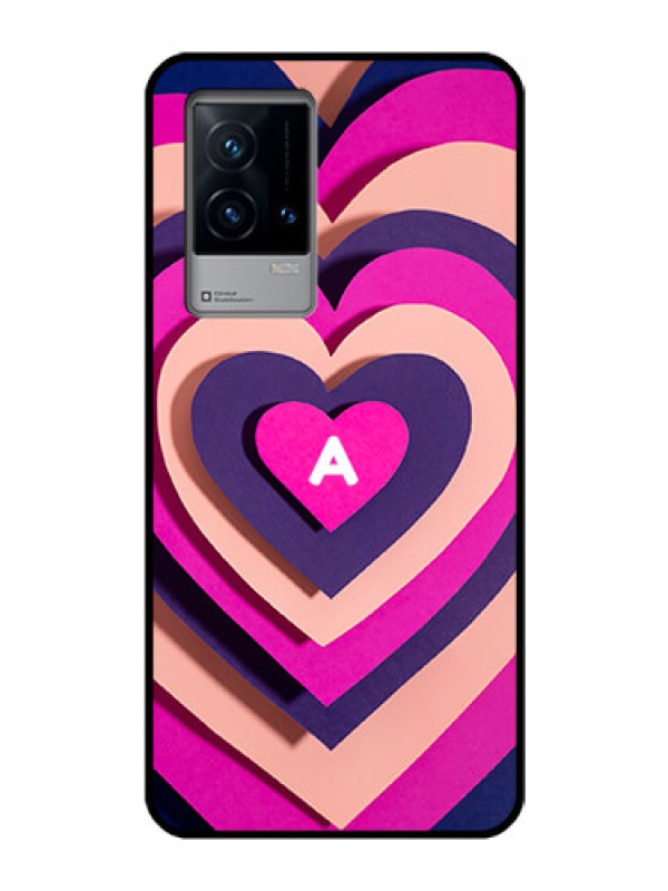Custom iQOO 9 5G Custom Glass Mobile Case - Cute Heart Pattern Design