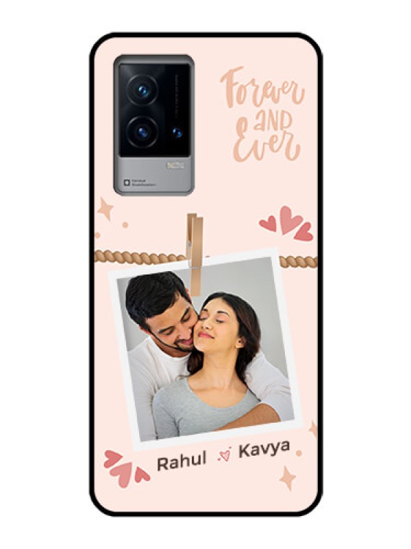Custom iQOO 9 5G Custom Glass Phone Case - Forever and ever love Design
