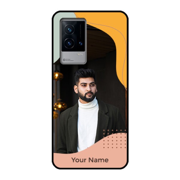 iQOO 9 5G Personalized Glass Phone Case - Tri-coloured overlay design iQOO 9 5G Personalized Glass Phone Case - Tri-coloured overlay design