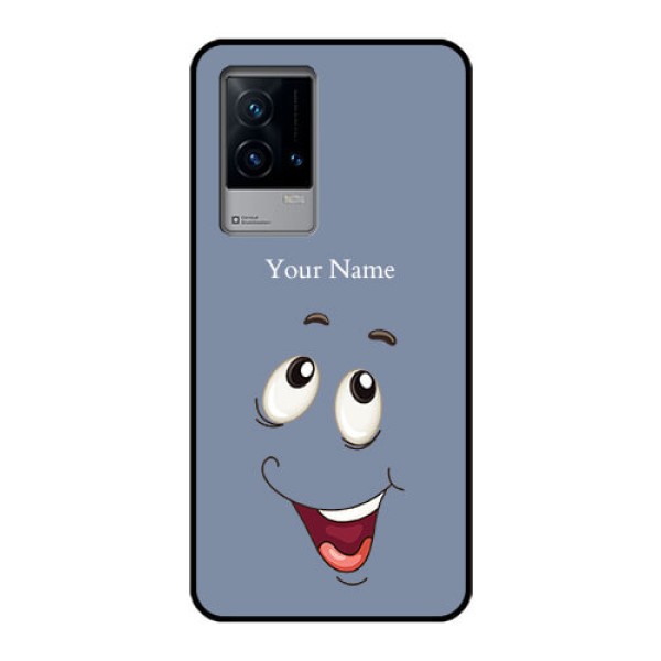 iQOO 9 5G Photo Printing on Glass Case - Laughing Cartoon Face Design iQOO 9 5G Photo Printing on Glass Case - Laughing Cartoon Face Design