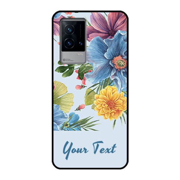 iQOO 9 5G Custom Glass Mobile Case - Stunning Watercolored Flowers Painting Design iQOO 9 5G Custom Glass Mobile Case - Stunning Watercolored Flowers Painting Design