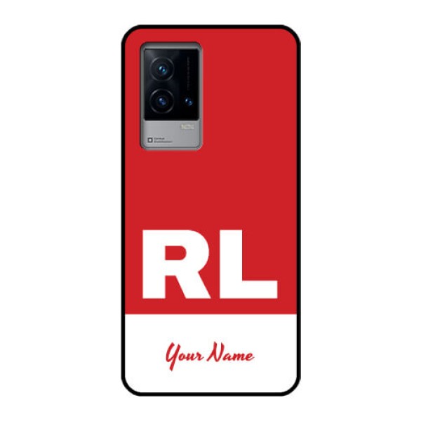 iQOO 9 5G Personalized Glass Phone Case - dual tone custom text Design iQOO 9 5G Personalized Glass Phone Case - dual tone custom text Design