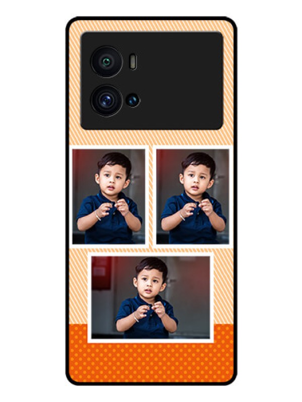 Custom iQOO 9 Pro 5G Photo Printing on Glass Case - Bulk Photos Upload Design