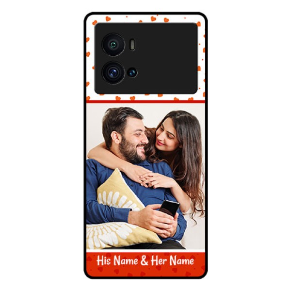 iQOO 9 Pro 5G Custom Glass Phone Case - Orange Love Symbol Design iQOO 9 Pro 5G Custom Glass Phone Case - Orange Love Symbol Design