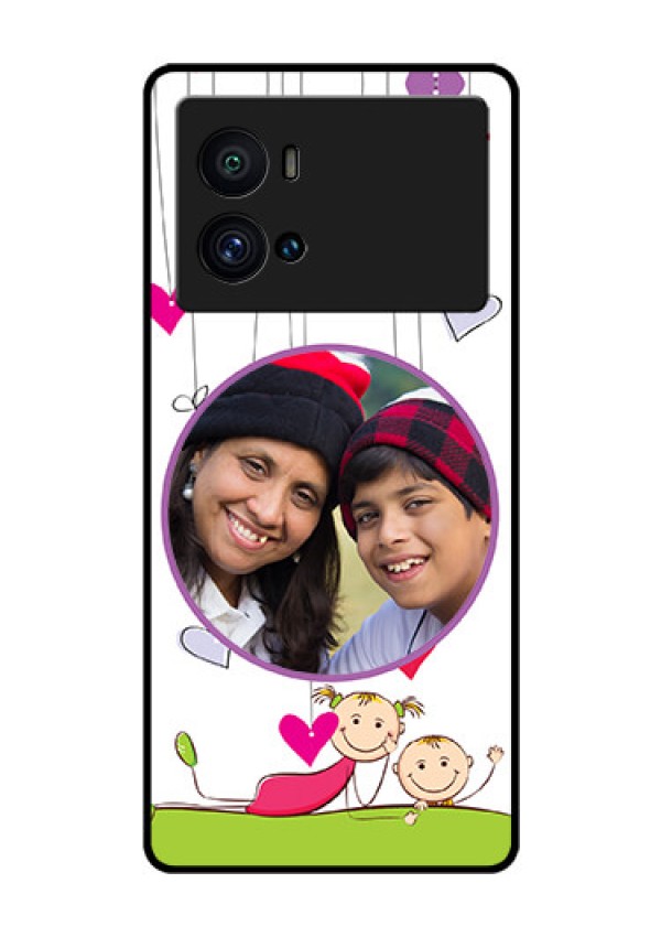 iQOO 9 Pro 5G Photo Printing on Glass Case - Cute Kids Phone Case Design