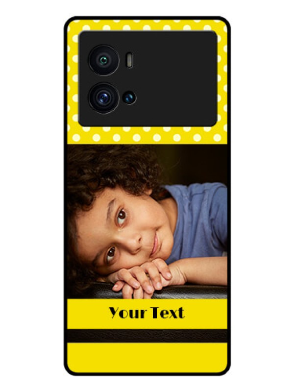 Custom iQOO 9 Pro 5G Custom Glass Phone Case - Bright Yellow Case Design