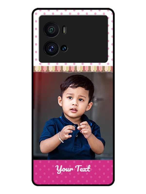 Custom iQOO 9 Pro 5G Photo Printing on Glass Case - Cute Girls Cover Design