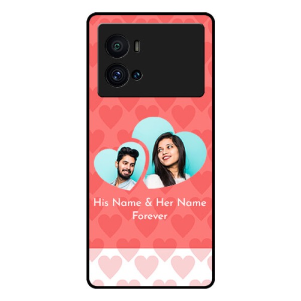 iQOO 9 Pro 5G Personalized Glass Phone Case - Couple Pic Upload Design iQOO 9 Pro 5G Personalized Glass Phone Case - Couple Pic Upload Design