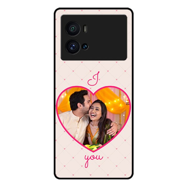 iQOO 9 Pro 5G Custom Glass Mobile Case - Heart Shape Design