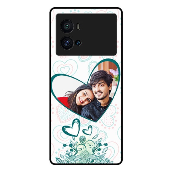 iQOO 9 Pro 5G Photo Printing on Glass Case - Premium Couple Design