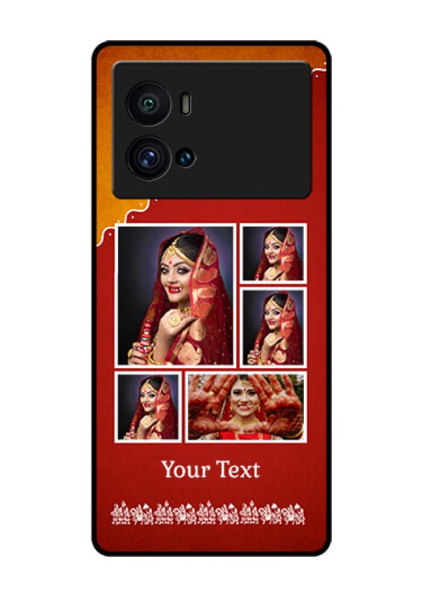 iQOO 9 Pro 5G Personalized Glass Phone Case - Wedding Pic Upload Design