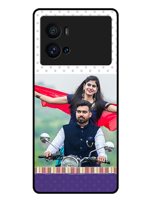 Custom iQOO 9 Pro 5G Photo Printing on Glass Case - Cute Family Design