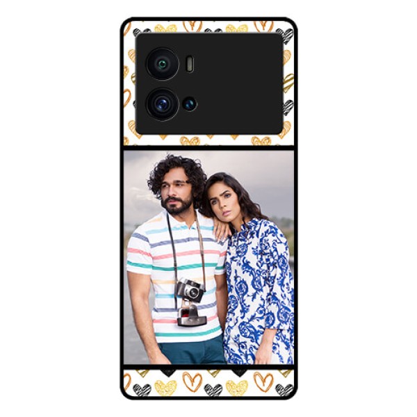 iQOO 9 Pro 5G Photo Printing on Glass Case - Love Symbol Design