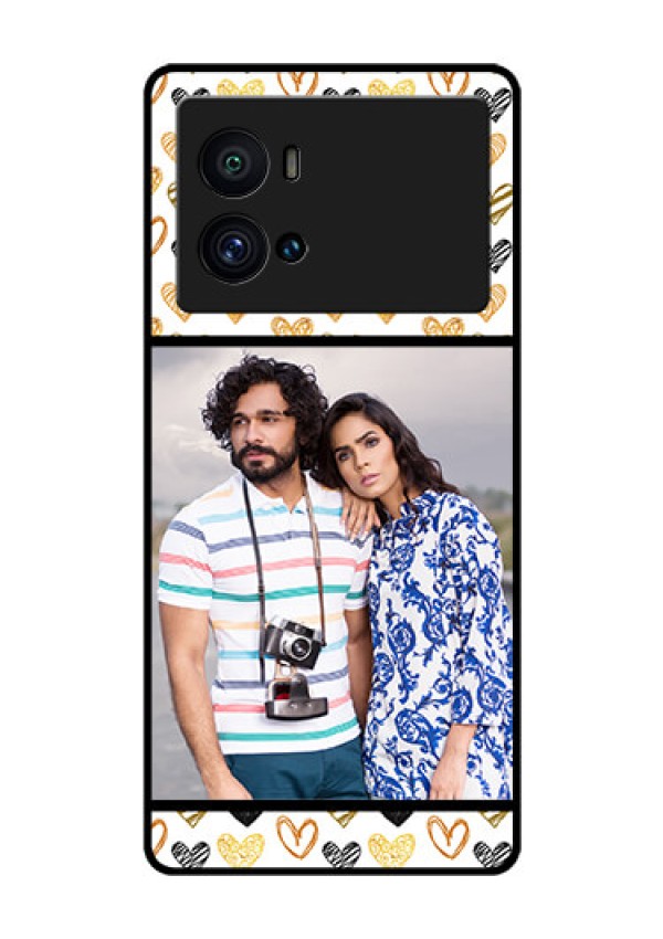 iQOO 9 Pro 5G Photo Printing on Glass Case - Love Symbol Design
