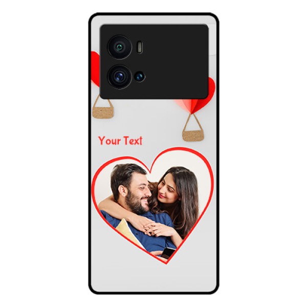 iQOO 9 Pro 5G Custom Glass Mobile Case - Parachute Love Design
