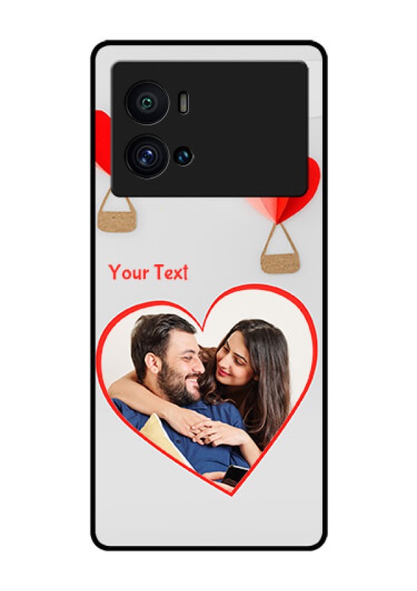 iQOO 9 Pro 5G Custom Glass Mobile Case - Parachute Love Design